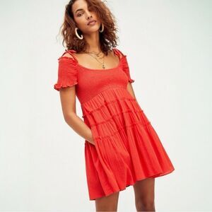 Free People Happy with you Mini Dress-XS-$78 boho coastal Fairycore date night